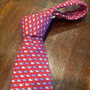 Vineyard Vines Red Silk Tie